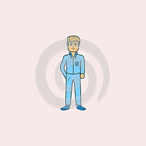 adolescent boyhood field outline icon. Element of generation icon for mobile concept and web apps. Field outline adolescent boyhoo