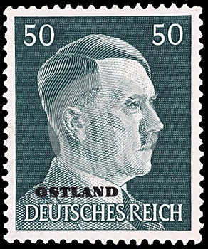 Adolf Hitler on German Stamp