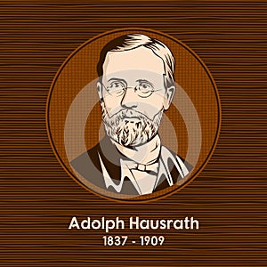 Adolph Hausrath 1837 - 1909, a German theologian, was born at Karlsruhe.