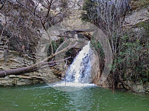 Adonis Baths, the famous showplace for tourists near Paphos, Cyprus. photo