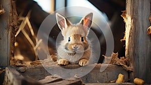 Adopt a Rescued Rabbit Month Concept