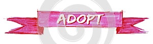 adopt ribbon