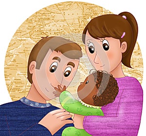 Adoption illustration photo