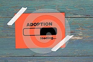 Adoption loading on paper