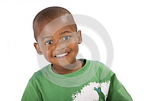 Adorable 3 year old black or African American boy