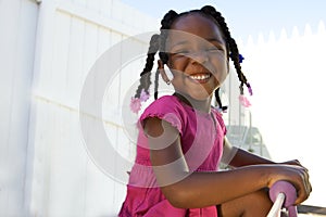 Adorable african american girl