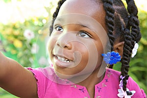 Adorable african american girl