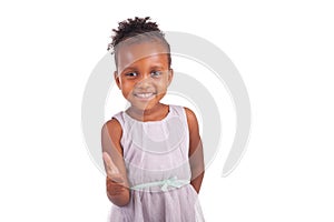 Adorable african little girl