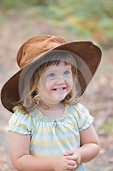 Adorable aussie toddler