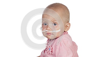 Adorable baby beating the disease