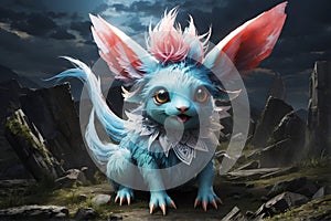 Playful disposition Lucky charm Enchanting monster, carbuncle creature photo