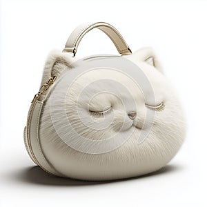 Fluffy Cat Bag Rendered in Studio