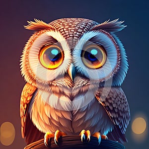 An adorable and curious owl with its big, round eyes can lend a sense of intelligence and charm to t-shirt design.