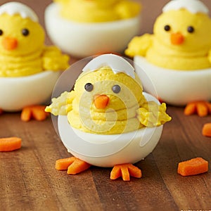 Adorable Deviled Egg Chicks: Easter Appetizer