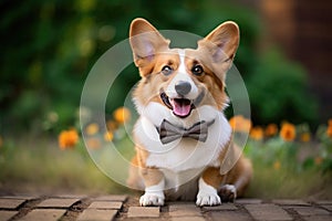 Adorable Dog In A Dapper Bowtie And Suspenders For A Classic Look Accessorize Your Dog, Dapper Bowti