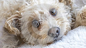 The adorable fluffy dog.AI generated image