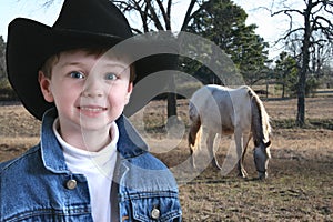 Adorable Four Year Old Cowboy photo