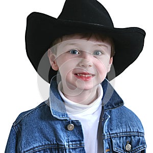 Adorable Four Year Old Cowboy Hat photo