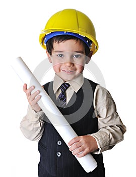 Adorable future architect photo