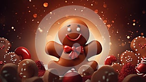 An Adorable Gingerbread Man Brimming With Festive Deliciousness