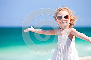 Adorable girl on vacation