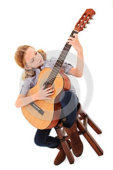 Adorable Guitar Girl photo