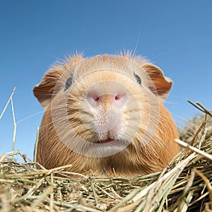 Adorable Hamster Close-Up with Curious Eyes photo