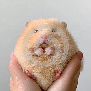 Adorable Hamster Close-Up with Curious Eyes photo