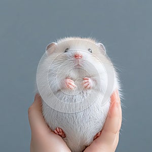 Adorable Hamster Close-Up with Curious Eyes photo