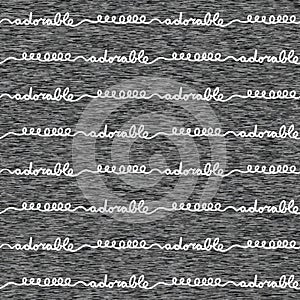 Adorable Baby Gray Marl Heather Seamless Pattern photo