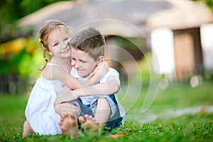 Adorable happy kids