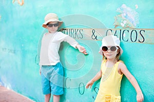 Adorable kids in Turks and Caicos photo