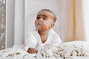 Adorable little african american baby boy - Black people