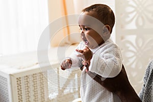 Adorable little african american baby boy - Black people