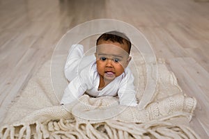 Adorable little african american baby boy - Black people