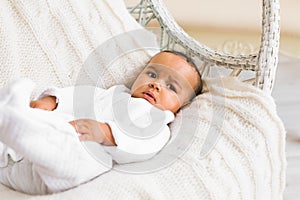 Adorable little african american baby boy - Black people