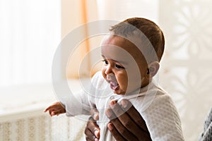 Adorable little african american baby boy - Black people