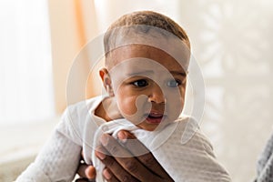 Adorable little african american baby boy - Black people