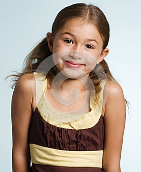 Adorable little latino girl