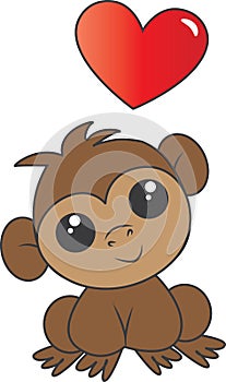 A adorable little monkey with a big heart