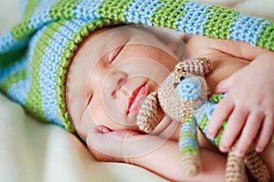 Adorable newborn baby