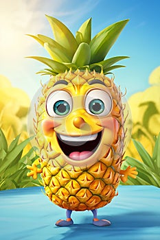 Adorable Pineapple Pal: Sweet and Spiky