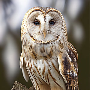 Adorable Ural Owl - A Charming Portrait of a Feathered Friend