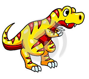 Adorable Yellow T Rex