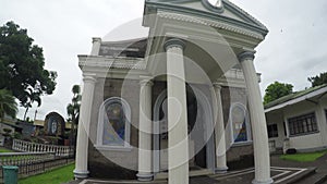 Adoration chapel of Our Lady of Pillar of Alaminos, Laguna, Philippines showing her facade.