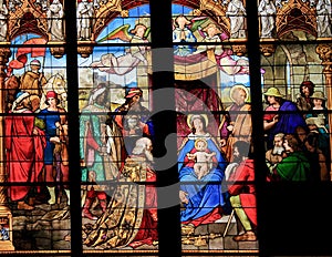 Adoration of the Magi & x28;Epiphany& x29; - Stained Glass