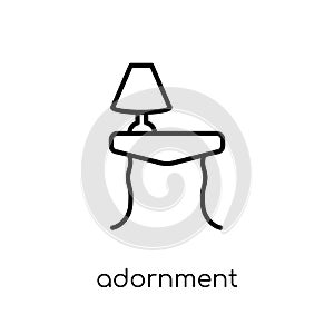 Adornment icon from Furniture and household collection.