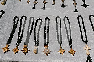 Adornments for neck Flea market Vernissage Yerevan, Armenia. photo