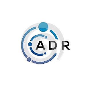 ADR letter logo design on black background. ADR creative initials letter logo concept. ADR letter design.ADR letter logo design on