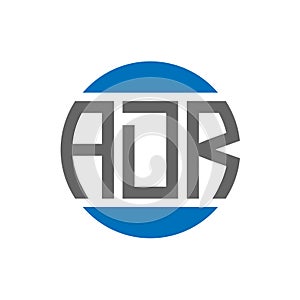 ADR letter logo design on white background. ADR creative initials circle logo concept. ADR letter design
